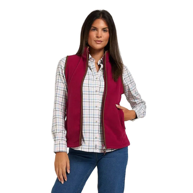 Jack Pyke Ladies Countryman Fleece Gilet - Roselle