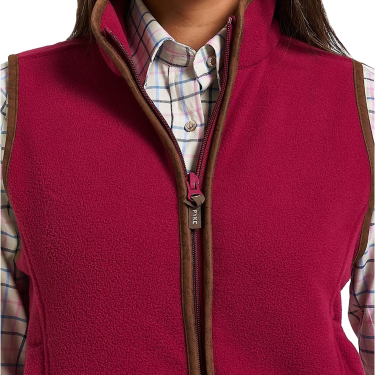 Jack Pyke Ladies Countryman Fleece Gilet - Roselle