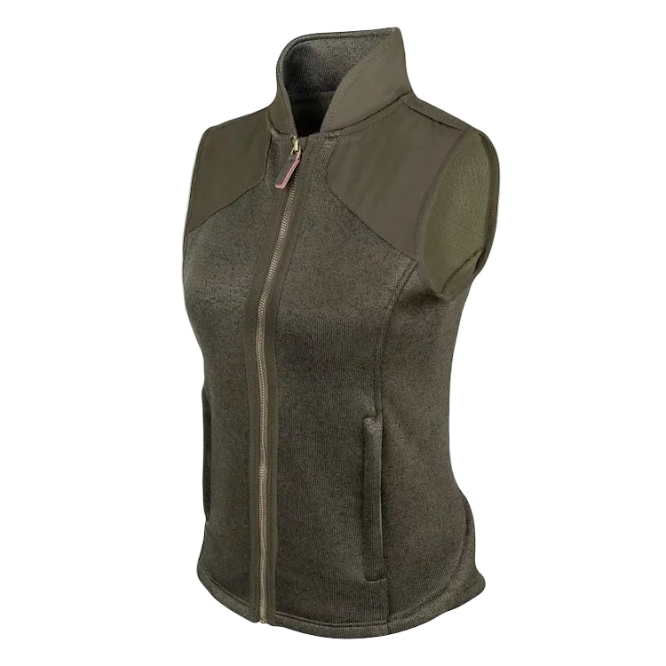 Jack Pyke Ladies Melange Fleece Gilet - Dark Olive