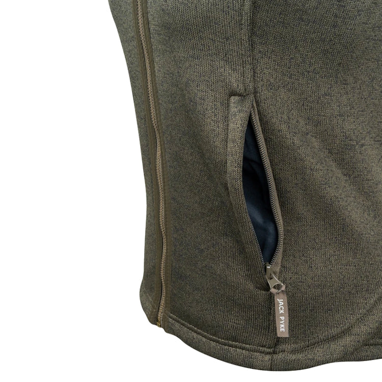 Jack Pyke Ladies Melange Fleece Gilet - Dark Olive