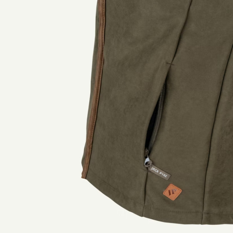 Jack Pyke Technical Moleskin Fleece Gilet - Dark Olive