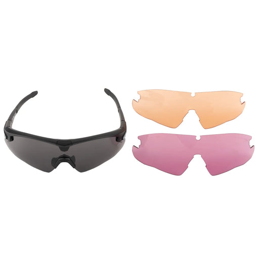 Bloc Multi Lens Shooting Glasses - Grey/Orange/Pink Lens