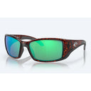 Costa Del Mar Blackfin Sunglasses - Tortoise Frame - Green Mirror 580G Lens