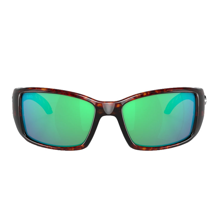 Costa Del Mar Blackfin Sunglasses - Tortoise Frame - Green Mirror 580G Lens