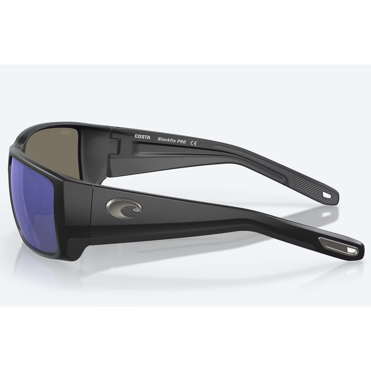 Costa Del Mar Blackfin Pro Sunglasses - Matte Black Frame - Blue Mirror 580G Lens