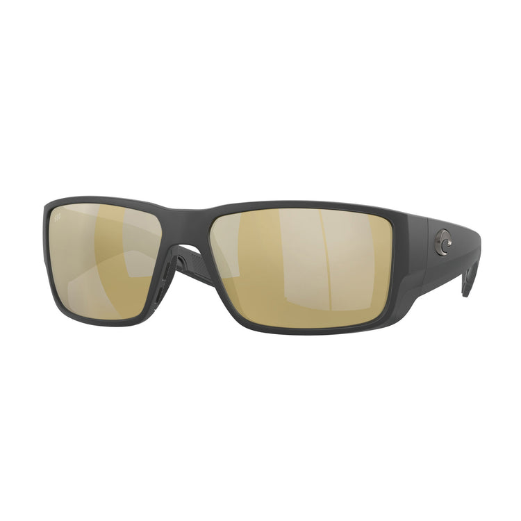 Costa Del Mar Blackfin Pro Sunglasses - Matte Black Frame - Sunrise Silver Mirror 580G Lens