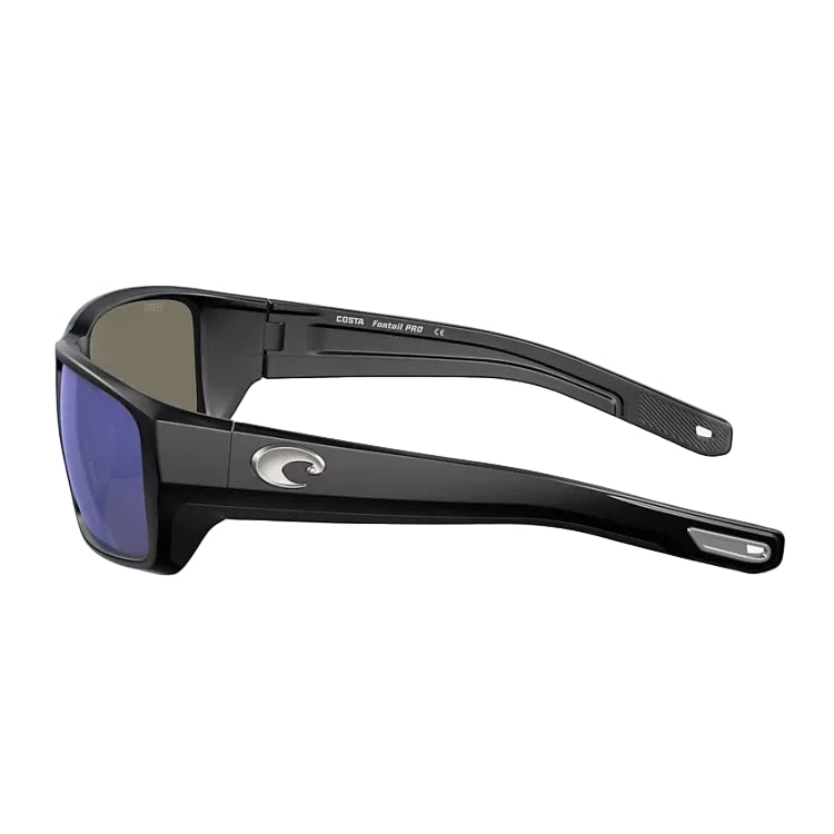Costa Del Mar Fantail Pro Sunglasses - Matte Black Frame - Blue Mirror 580G Lens