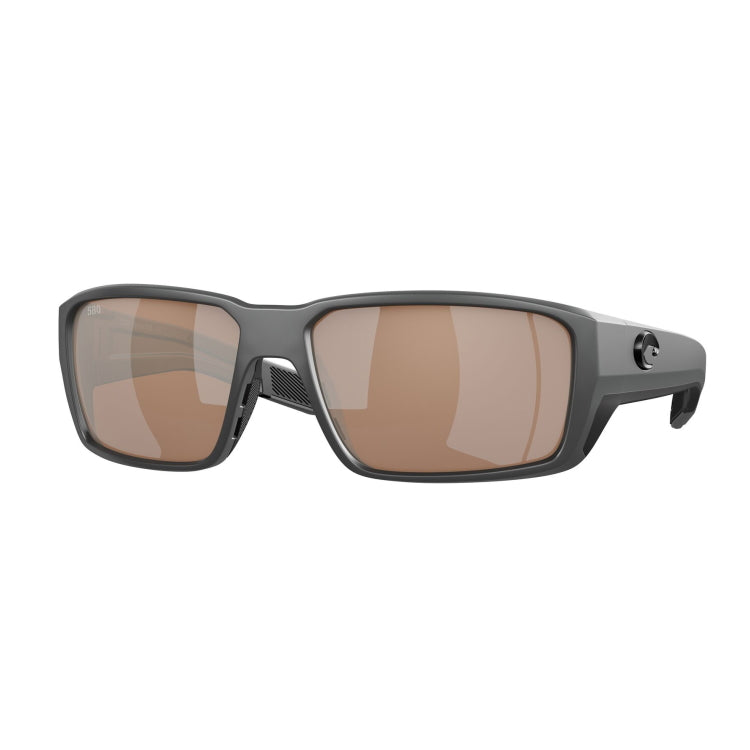 Costa Del Mar Fantail Pro Sunglasses - Matte Black Frame - Copper Silver Mirror 580G Lens