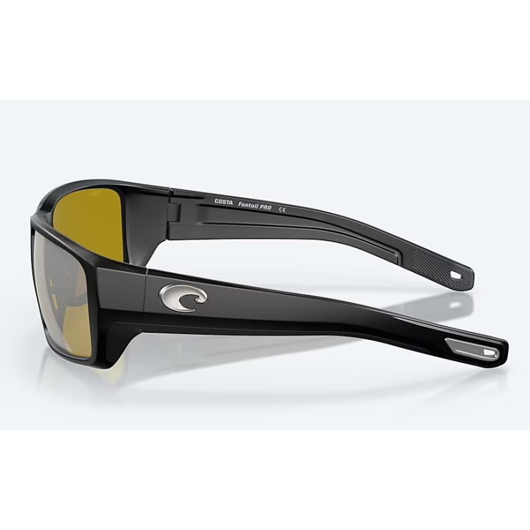 Costa Del Mar Fantail Pro Sunglasses - Matte Black Frame - Sunrise Silver Mirror Lens