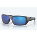 Costa Del Mar Fantail Pro Sunglasses - Matte Grey Frame - Blue Mirror 580G Lens