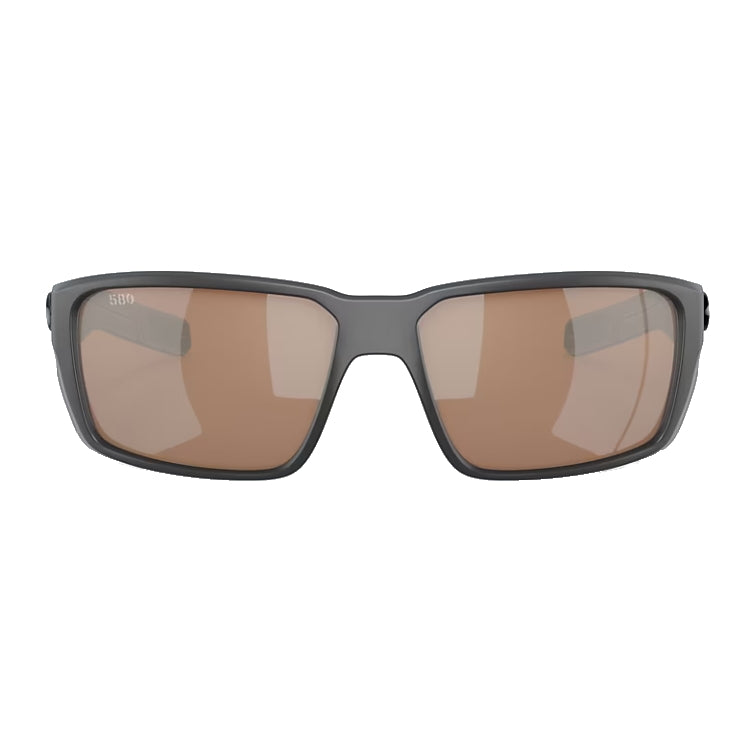 Costa Del Mar Fantail Pro Sunglasses - Matte Grey Frame - Copper Silver Mirror 580G Lens