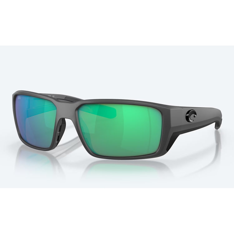 Costa Del Mar Fantail Pro Sunglasses - Matte Grey Frame - Green Mirror 580G Lens