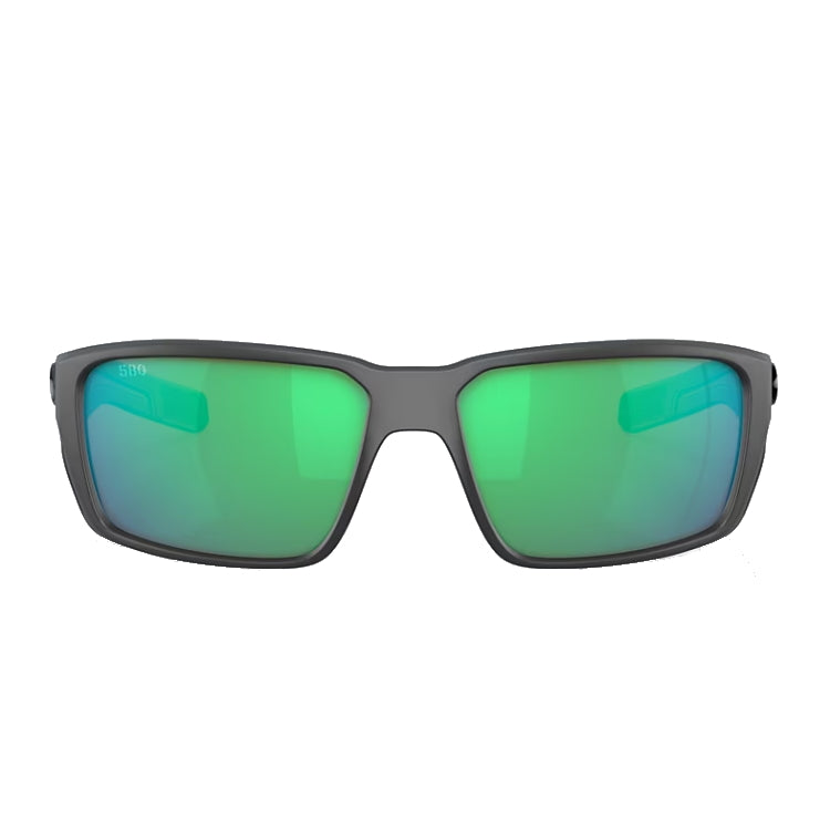 Costa Del Mar Fantail Pro Sunglasses - Matte Grey Frame - Green Mirror 580G Lens