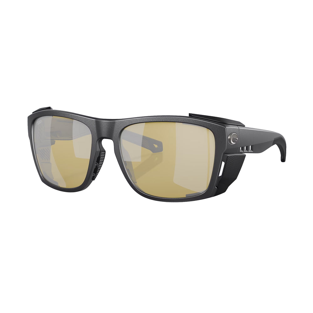 Costa Del Mar King Tide 6 Sunglasses - Black Pearl Frame - Sunrise Silver Mirror 580G Lens