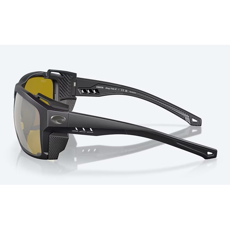 Costa Del Mar King Tide 8 Sunglasses - Black Pearl Frame - Sunrise Silver Mirror 580G Lens