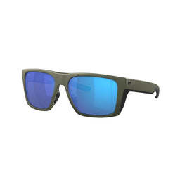 Costa Del Mar Lido Sunglasses - Moss Metallic Frame - Blue Mirror 580G Lens