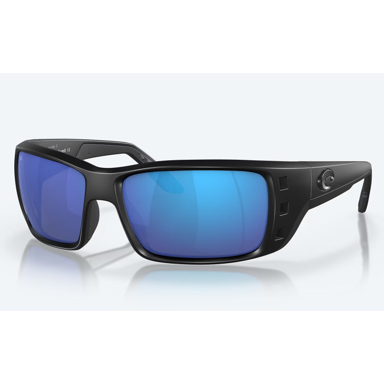 Costa Del Mar Permit Sunglasses - Blackout Frame - Blue Mirror 580G Lens