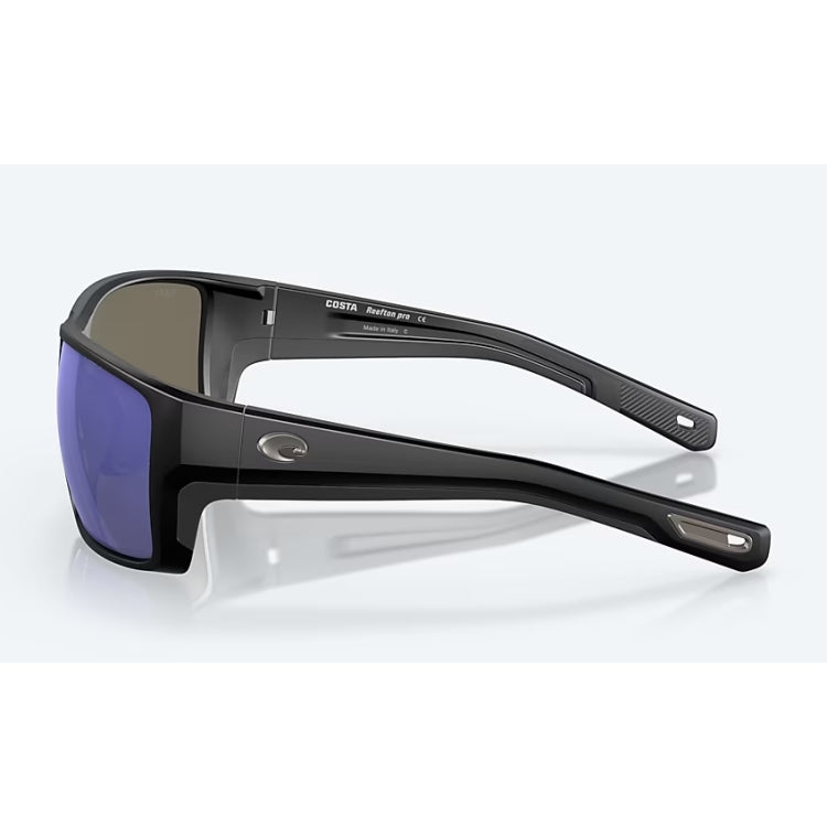 Costa Del Mar Reefton Pro Sunglasses - Matte Black Frame - Blue Mirror 580G Lens