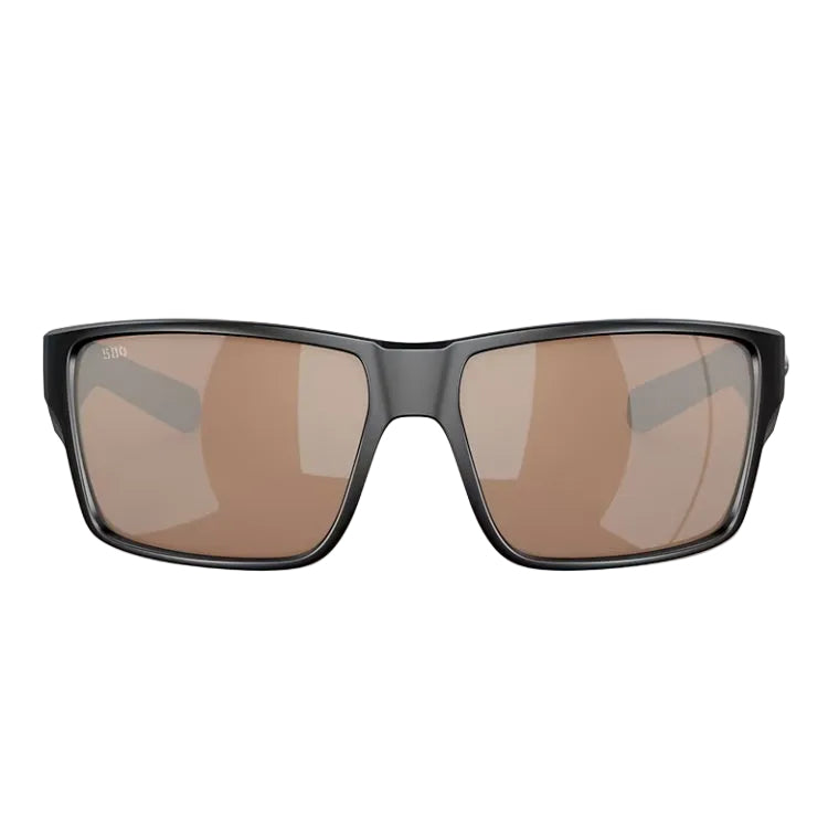 Costa Del Mar Reefton Pro Sunglasses - Matte Black Frame - Copper Silver Mirror 580G Lens