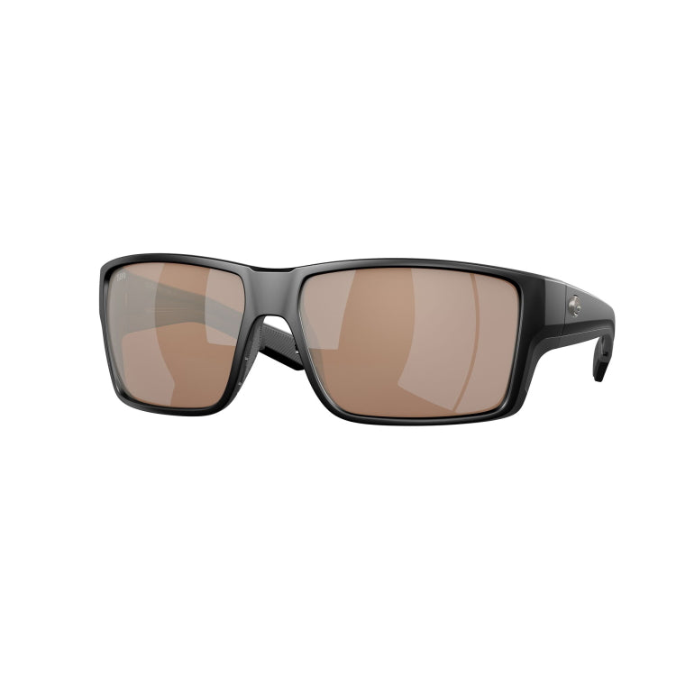 Costa Del Mar Reefton Pro Sunglasses - Matte Black Frame - Copper Silver Mirror 580G Lens