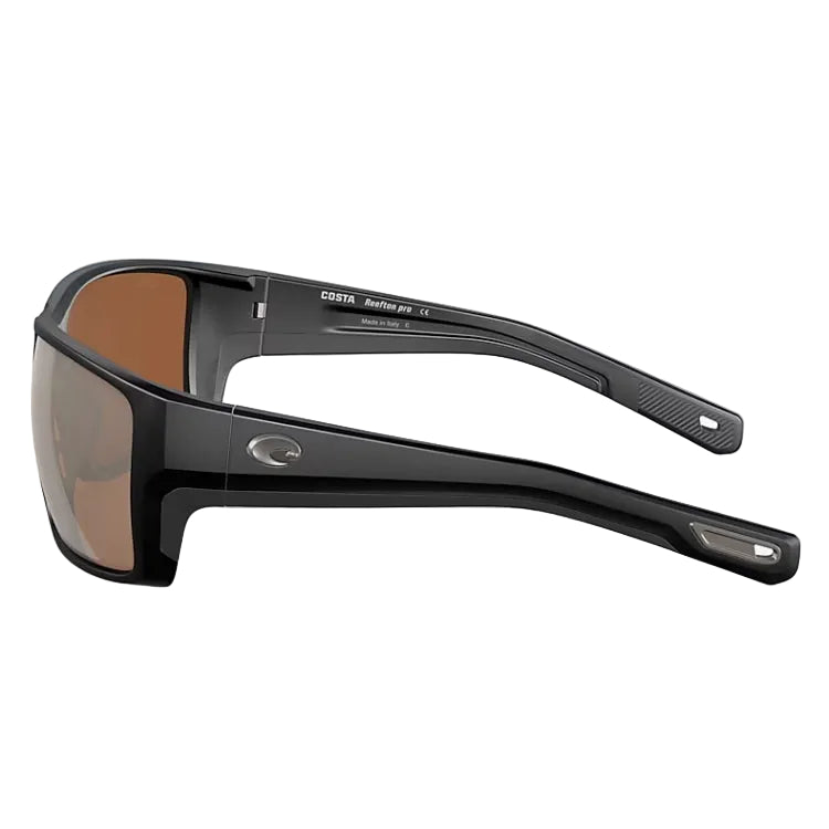 Costa Del Mar Reefton Pro Sunglasses - Matte Black Frame - Copper Silver Mirror 580G Lens