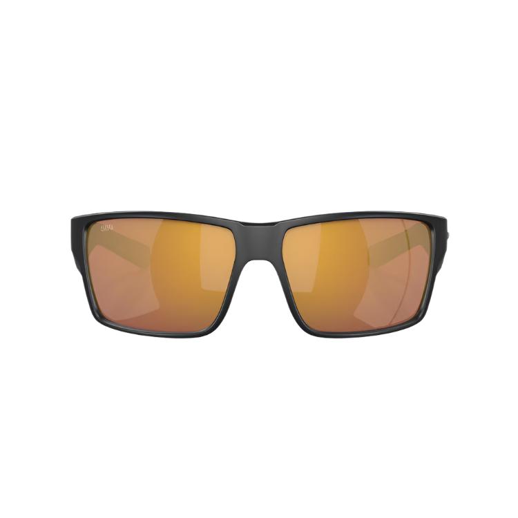 Costa Del Mar Reefton Pro Sunglasses - Matte Black Frame - Gold Mirror 580G Lens