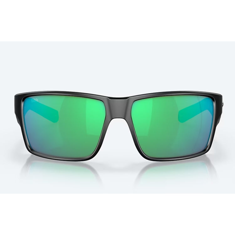 Costa Del Mar Reefton Pro Sunglasses - Matte Black Frame - Green Mirror 580G Lens