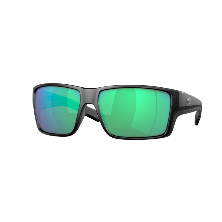 Costa Del Mar Reefton Pro Sunglasses - Matte Black Frame - Green Mirror 580G Lens
