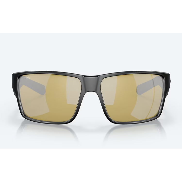 Costa Del Mar Reefton Pro Sunglasses - Matte Black Frame - Sunrise Silver Mirror Lens