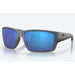 Costa Del Mar Reefton Pro Sunglasses - Matte Grey Frame - Blue Mirror 580G Lens