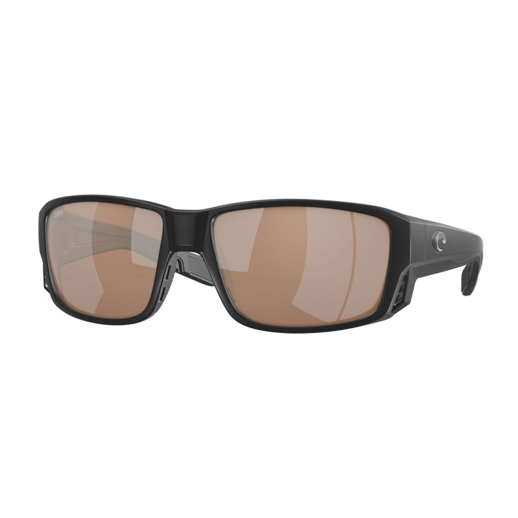 Costa Del Mar Tuna Alley Pro Sunglasses - Matte Black Frame - Copper Silver Mirror 580G Lens