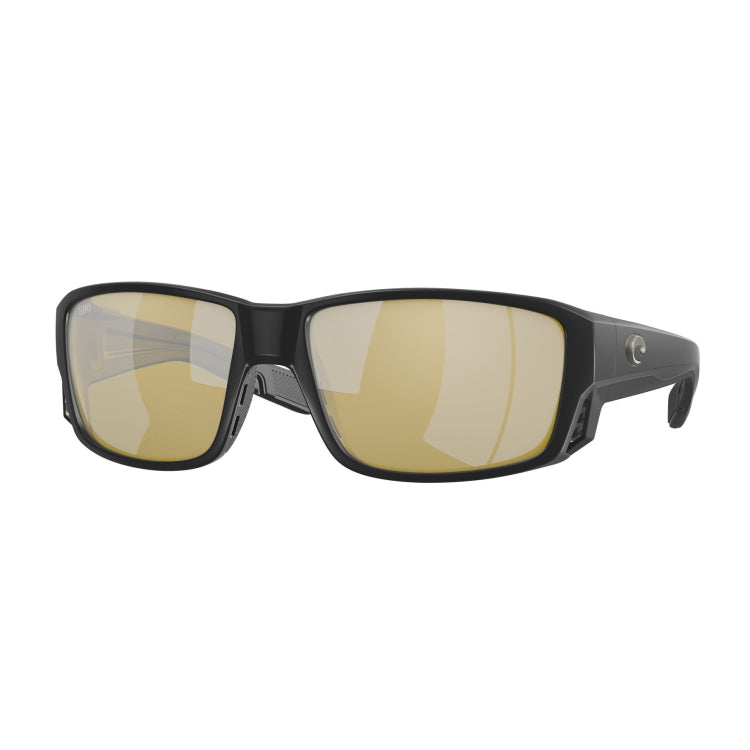 Costa Del Mar Tuna Alley Pro Sunglasses Matte Black Frame Sunrise