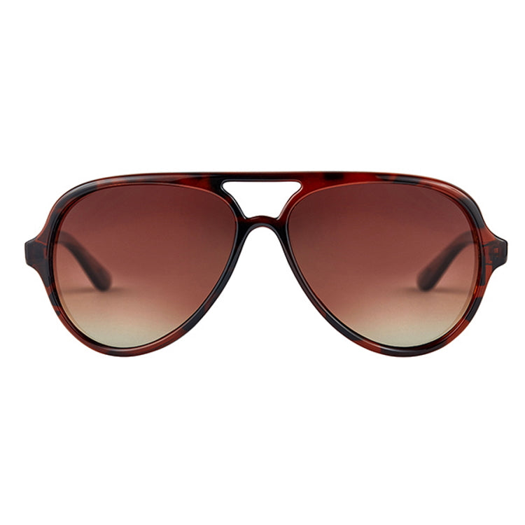 Fortis Aviator Sunglasses - Tortoise Shell Frame - Brown 247 Lens
