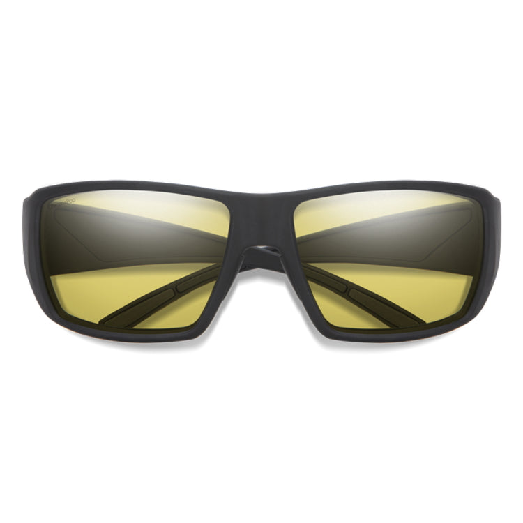 Smith Optics Guide's Choice ChromaPop Polarised Glass Sunglasses - Matte Black Frame - Polar Low Light Yellow Lens