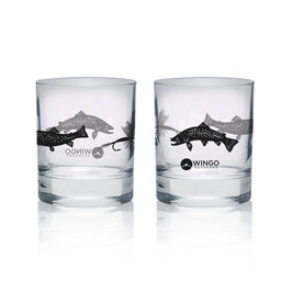 Wingo Low Ball Glass - 2 Pack - Trout Flies