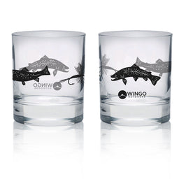 Wingo Low Ball Glass - 2 Pack - Trout Flies