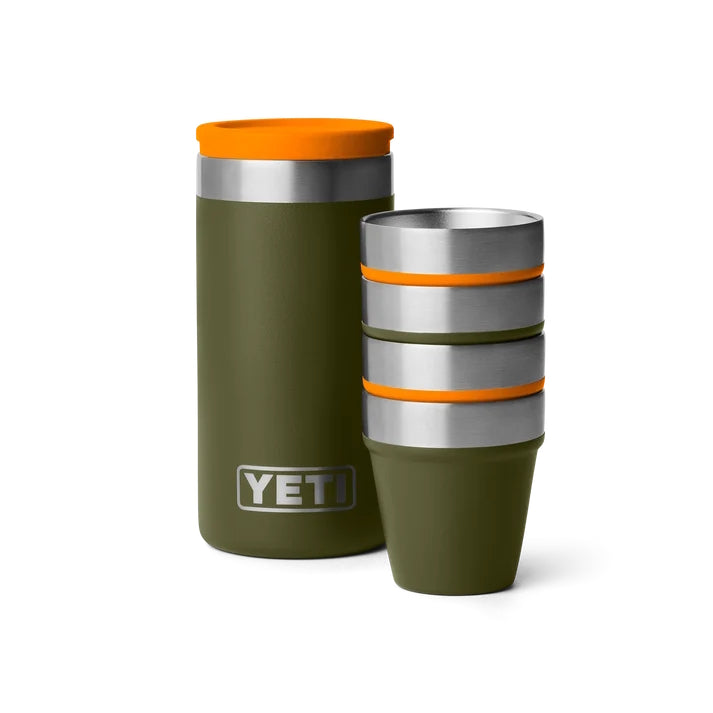 Yeti Rambler Shot Glasses - Olive/King Crab Orange