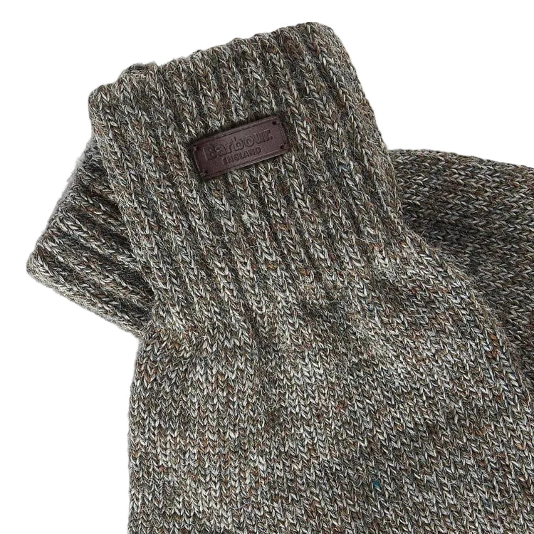 Barbour Heath Fingerless Gloves - Green