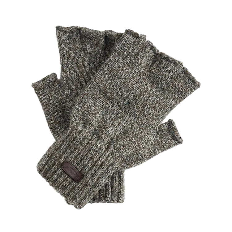 Barbour Heath Fingerless Gloves - Green