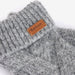 Barbour Ladies Dace Cable Knitted Gloves - Light Grey