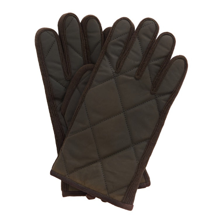 Barbour Winterdale Gloves - Olive/Brown