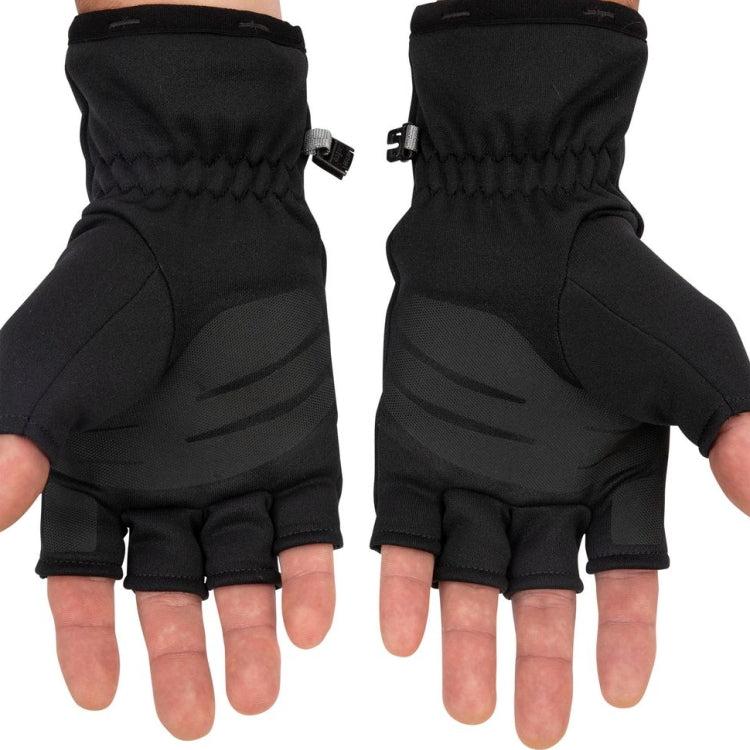 Simms Freestone Half Finger Gloves - Black
