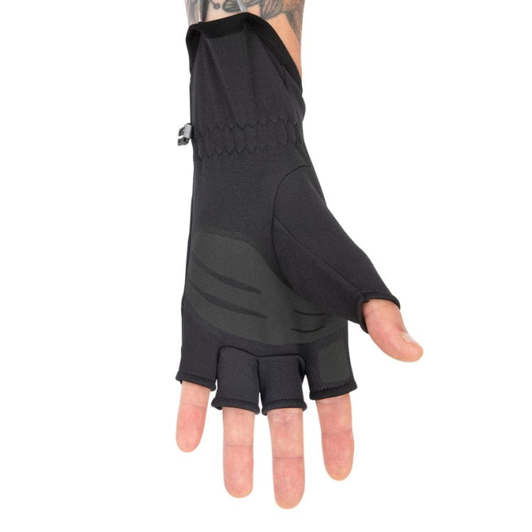 Simms Freestone Half Finger Gloves - Black