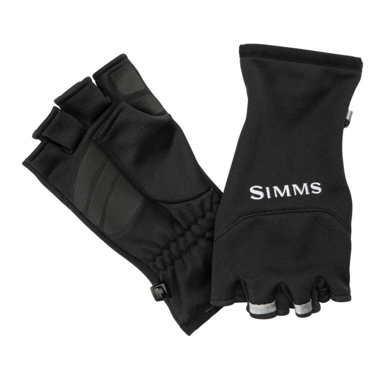 Simms Freestone Half Finger Gloves - Black