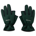 Snowbee Lightweight Neoprene Gloves - Dark Green/Black