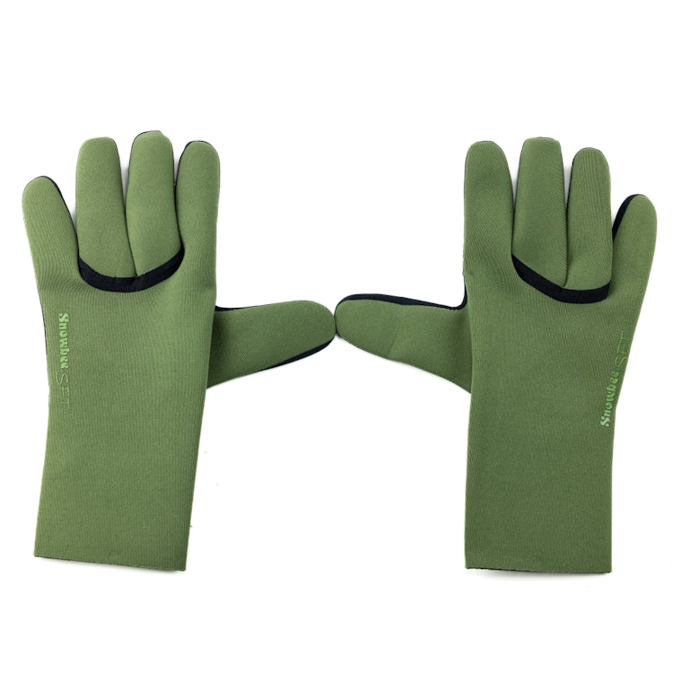 Snowbee SFT Neoprene Gloves - Pine Green