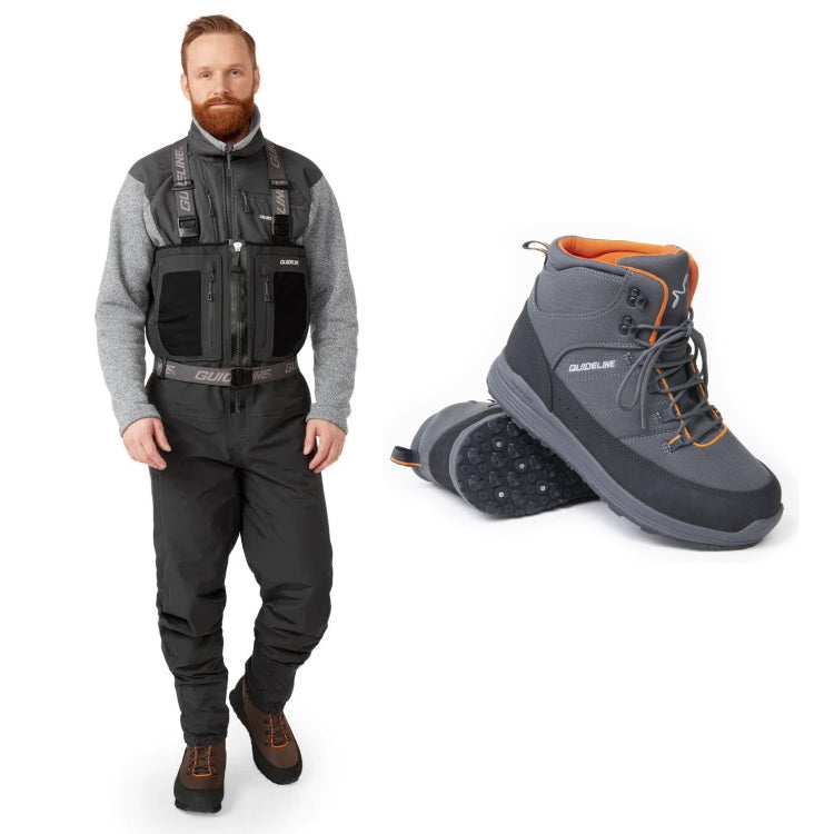 Guideline Laxa Sidewinder 2.0 Zip Waders and Traction Sole Boots Offer