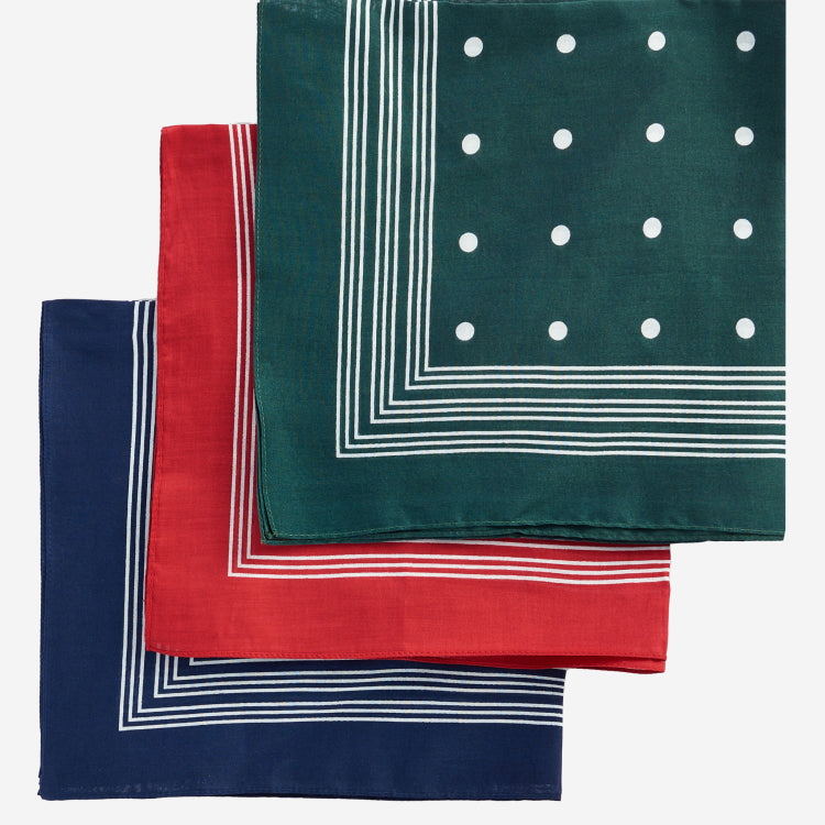 Barbour Spotted Hankies Gift Box Set John Norris