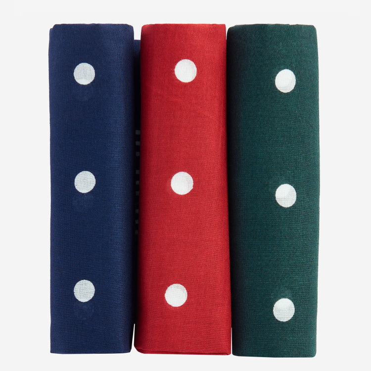 Barbour Spotted Hankies Gift Box Set John Norris