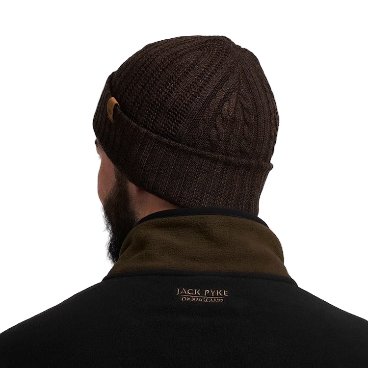 Jack Pyke Merino Wool Beanie Hat - Brown